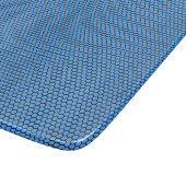 Planche À Découper Motif bleu noir hexagonal (Coin)
