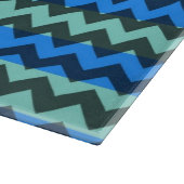 Planche À Découper Motif Blue Chevron (Coin)