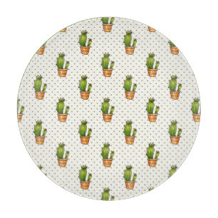Planche À Découper Motif Cactus & Succulent Polk Dot