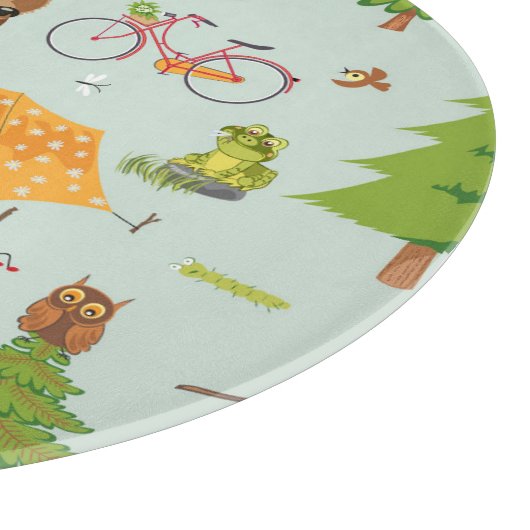 Planche À Découper Motif campant (Coin)