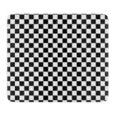 Planche À Découper Motif Carré noir et blanc classique (Devant)
