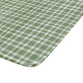 Planche À Découper Motif carreaux vert blanc (Coin)