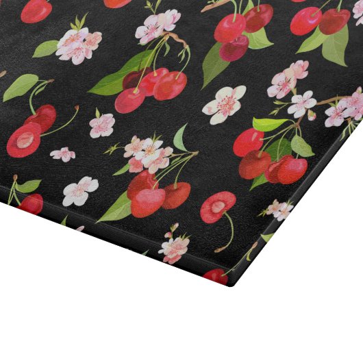 Planche À Découper Motif cerise 2 (Coin)