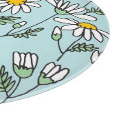 Planche À Découper Motif Chamomile tiré à la main (Coin)