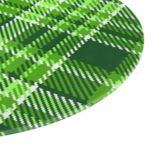 Planche À Découper Motif Checkered de couleur verte (Coin)