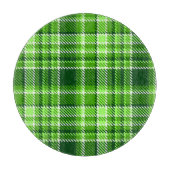 Planche À Découper Motif Checkered de couleur verte (Devant)