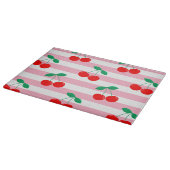 Planche À Découper Motif Cherry Stripe - Retro Fruit Cadeau & Décor (Coin)