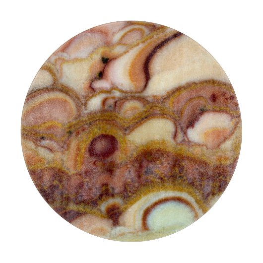 Planche À Découper Motif circulaire de pierre d'onyx (Devant)