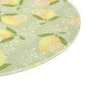 Planche À Découper Motif Citron Amour Olive (Coin)