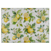 Planche À Découper Motif citron, Fleurs de citron, Feuilles, Citrus (Devant)