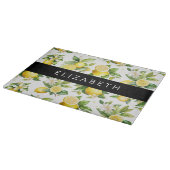 Planche À Découper Motif citron, Fleurs de citron, Feuilles, Votre No (Coin)