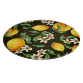 Planche À Découper Motif citron verni à la main (Coin)