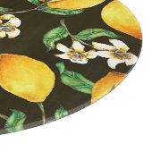 Planche À Découper Motif citron verni à la main (Coin)