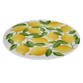 Planche À Découper Motif citrons aquarelle (Coin)