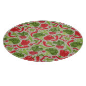 Planche À Découper motif clair à base de légumes frais (Coin)