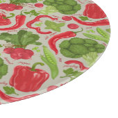 Planche À Découper motif clair à base de légumes frais (Coin)