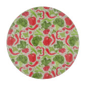 Planche À Découper motif clair à base de légumes frais (Devant)