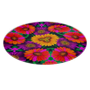 Planche À Découper Motif coloré Daisy Bouquet