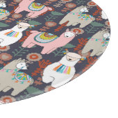 Planche À Découper Motif coloré de lamas (Coin)