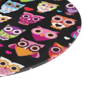 Planche À Découper motif coloré mignon d'enfants de hibou (Coin)