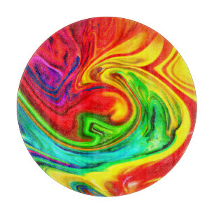 Planche À Découper Motif coloré vif