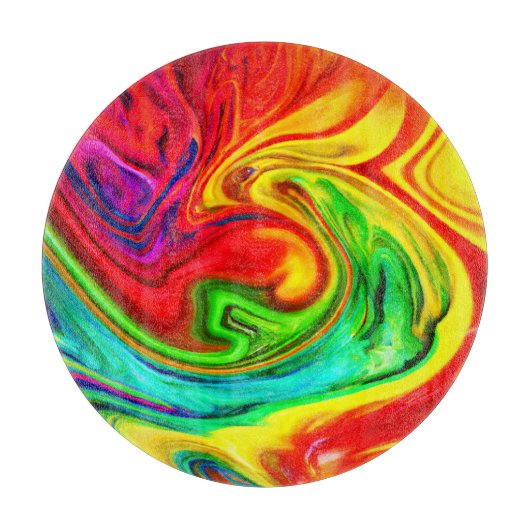 Planche À Découper Motif coloré vif (Devant)