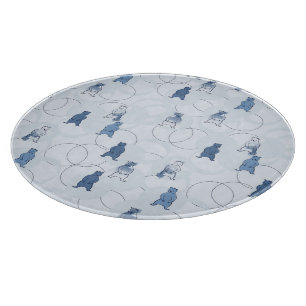 Planche À Découper motif comportant un ours gris