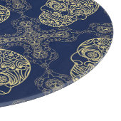 Planche À Découper Motif crâne multicolore Boho. (Coin)