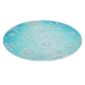 Planche À Découper Motif Crystal Snowflakes (Coin)