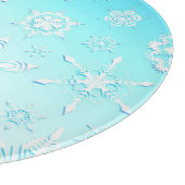 Planche À Découper Motif Crystal Snowflakes (Coin)