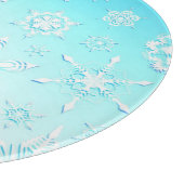 Planche À Découper Motif Crystal Snowflakes (Coin)