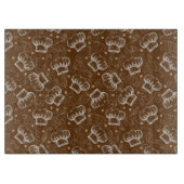 Planche À Découper motif Cuisine avec chef casquette (Devant)