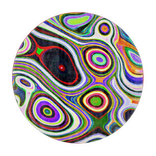 Planche À Découper Motif d'abstraction coloré