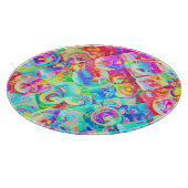 Planche À Découper Motif d'abstraction coloré (Coin)