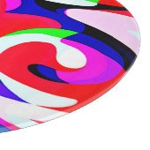 Planche À Découper Motif d'abstractions colorées (Coin)