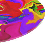 Planche À Découper Motif d'abstractions colorées (Coin)