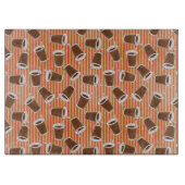 Planche À Découper Motif d'aliments de préparation rapide (Devant)