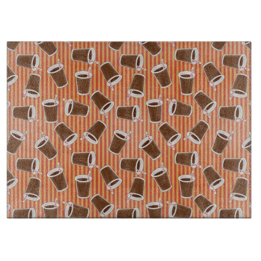 Planche À Découper Motif d'aliments de préparation rapide (Devant)