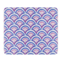 motif damassé floral bleu