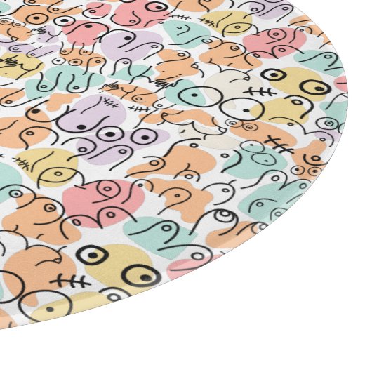 Planche À Découper Motif d'anniversaire coloré (Coin)