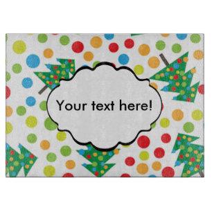 Planche À Découper Motif d'arbres de Noël