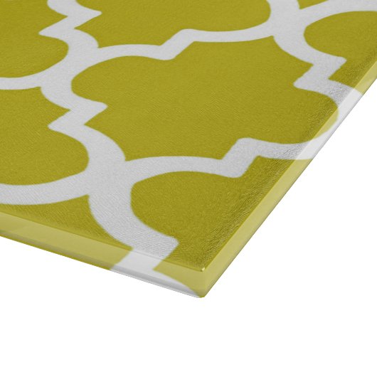 Planche À Découper Motif D'Architecture Arabesque En Jaune (Coin)