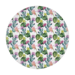 Planche À Découper Motif d'art Cacti