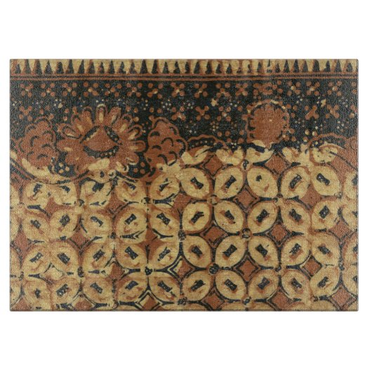 Planche À Découper Motif d'art Coffee Bean Batik (Devant)