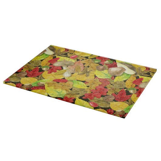 Planche À Découper Motif d'automne aquarelle (Coin)