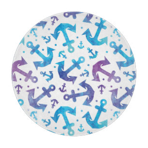 Planche À Découper Motif de Ancre Tie Dye 2