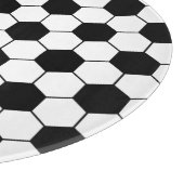 Planche À Découper Motif de balle de football adapté noir blanc (Coin)