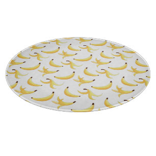 Planche À Découper Motif de banane jaune rétro drôle éditable pour fê