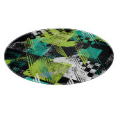 Planche À Découper Motif de bandes de points géométriques Abstraits (Coin)