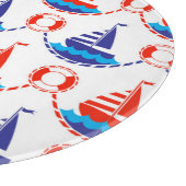 Planche À Découper Motif de bateau à voile (Coin)